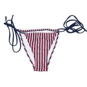 LOLEIA Tie Side Bikini Bottoms in American Dreamer